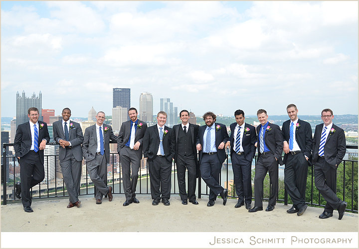 pittsburgh-wedding-skyline-groomsmen-photography Mount Washington, wedding photography