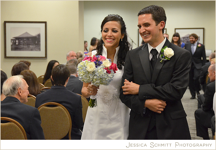 reccessional-walking-down-aisle-photography Pittsburgh Sheraton, wedding photography
