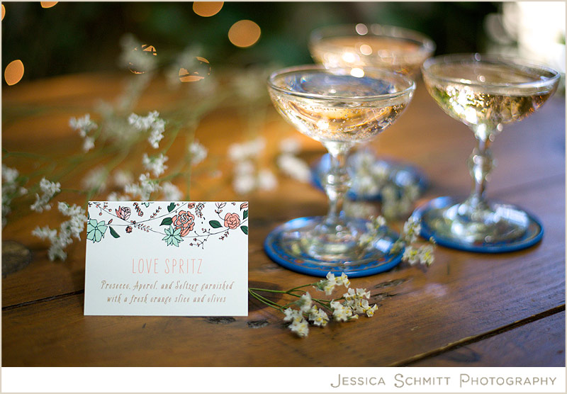 wedding-signature-cocktail-spritz brooklyn garden wedding style ny