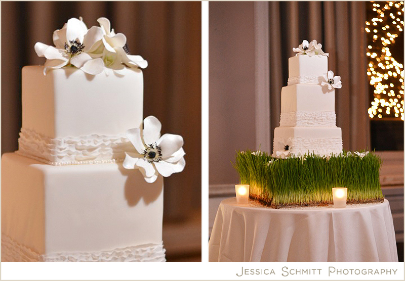 W-union-square-hotel-wedding-cake Union Square NYC White wedding cake with flowers
