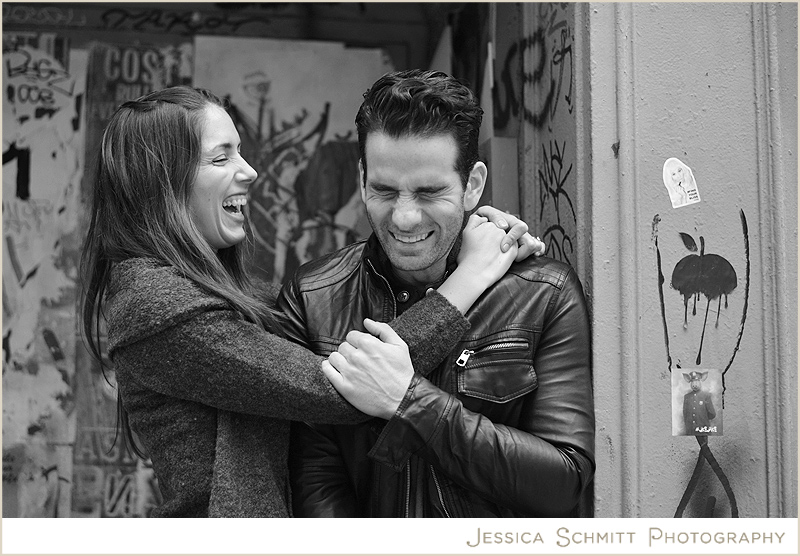 nyc-engagament-photography-city-street SoHo NYC engagement photography graffiti