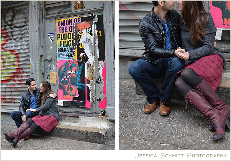 soho-ny-engagament-photo-nyc-graffiti SoHo NYC engagement photography graffiti street