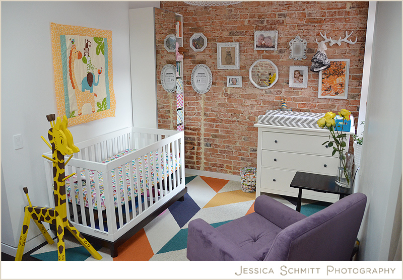 baby-nursery-brick-wall baby nursery