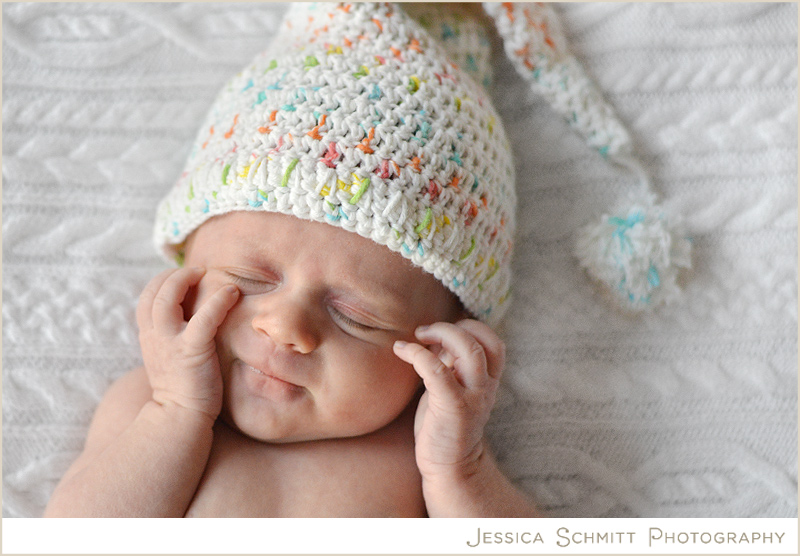 newborn-baby-cute-knit-hat newborn baby professional photography
