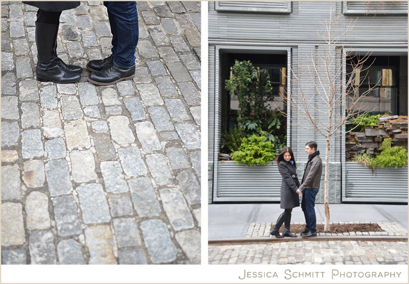 NYC-Engagement-photography-cobble-stone NYC wedding engagement photography, bond street