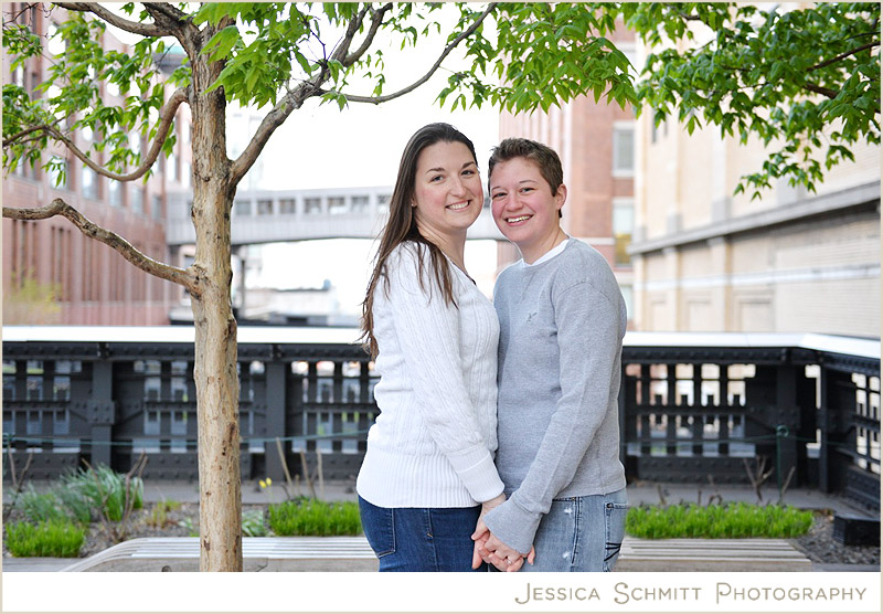 Engagement-photography-high-line-sam-sex-couple engagement photography NYC the high line