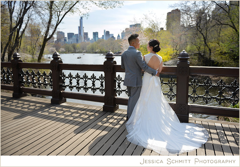 JScmittPhoto-EllenRob central park wedding photography, oak bridge, asian couple