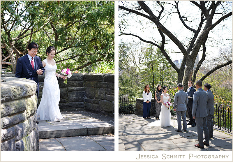 wedding-belvedere-castle-ceremony central park elopement, belvedere castle
