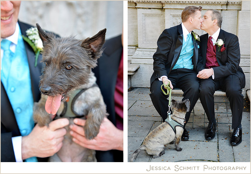 bryant-park-wedding-dog bryant park nyc wedding with a dog