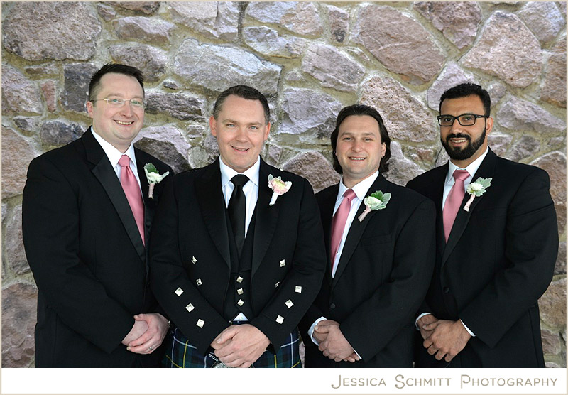 wedding-groomsmen-pink-ties groomsmen wedding photography