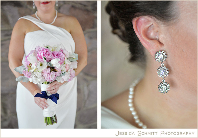 wedding-sparkly-kate-spade-earrings-bride bethesda wedding photography