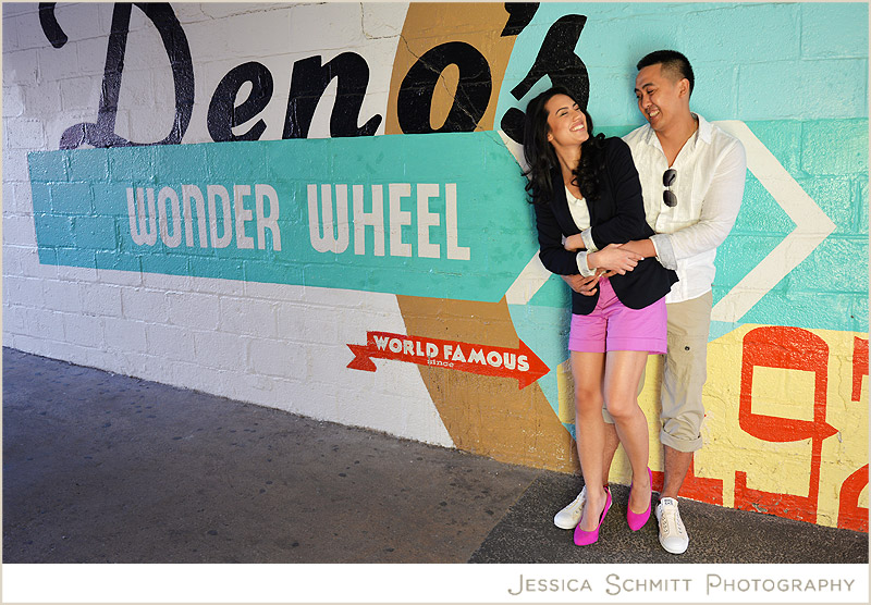 Coney_Island_engagement_wonder_wheel Coney Island Engagement photography nyc