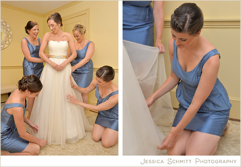 bride-wedding-dress-bridesmaids wedding bride getting ready