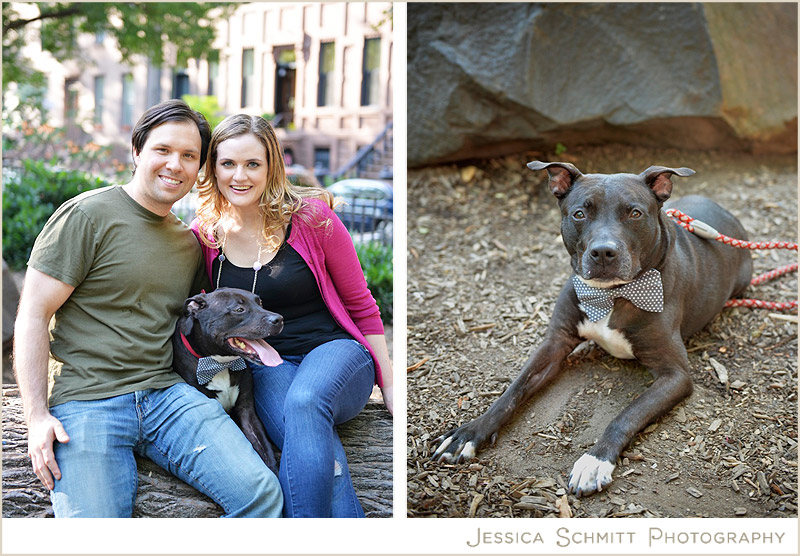 brooklyn-dog-enaggement-photography engagement photography with a dog