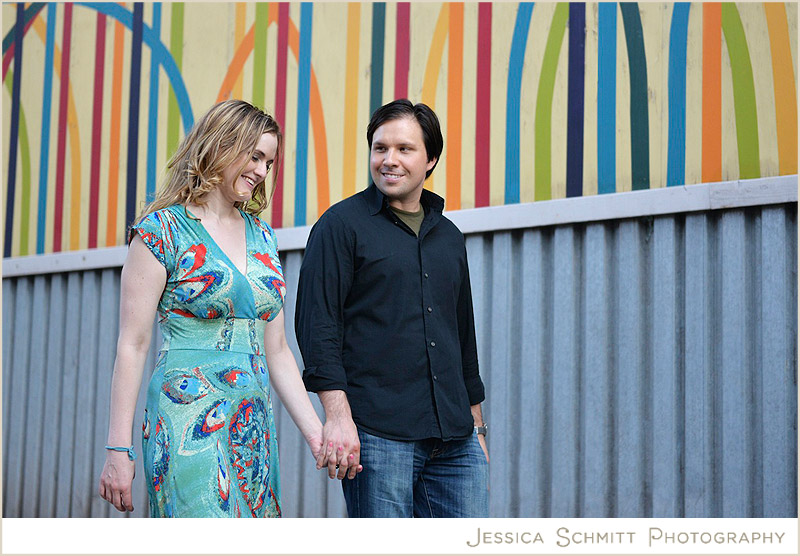 brooklyn-dumbo-enaggement-photography brooklyn street art colorful lines engagement photography