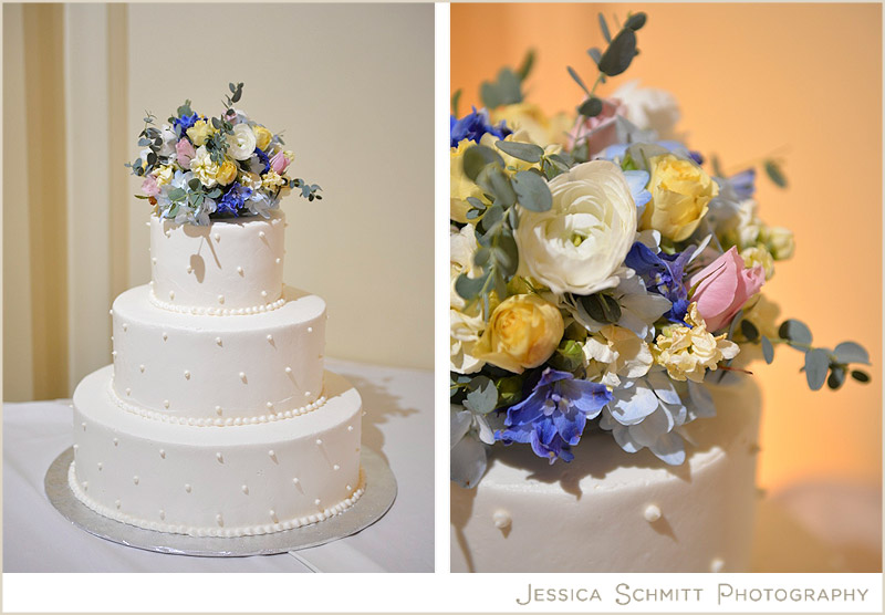 wedding-cake-flowers-on-top simple pretty wedding cake