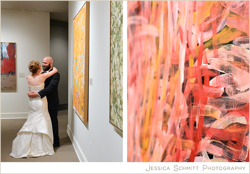 wedding-art-gallery-washington-dc Museum woman in the arts gallery wedding
