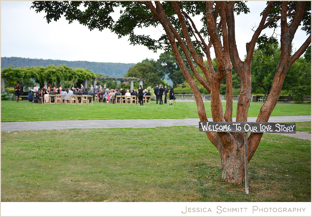 wedding-welcome-to-our-love-story-sign Wave Hill Wedding NY