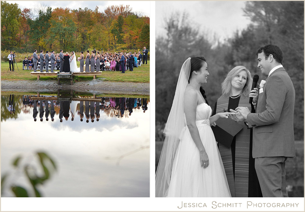 wedding-ceremon-reflection wedding ceremony hudson valley ny