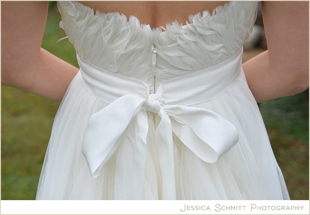 wedding-dress-photography-ny wedding dress feathers bow