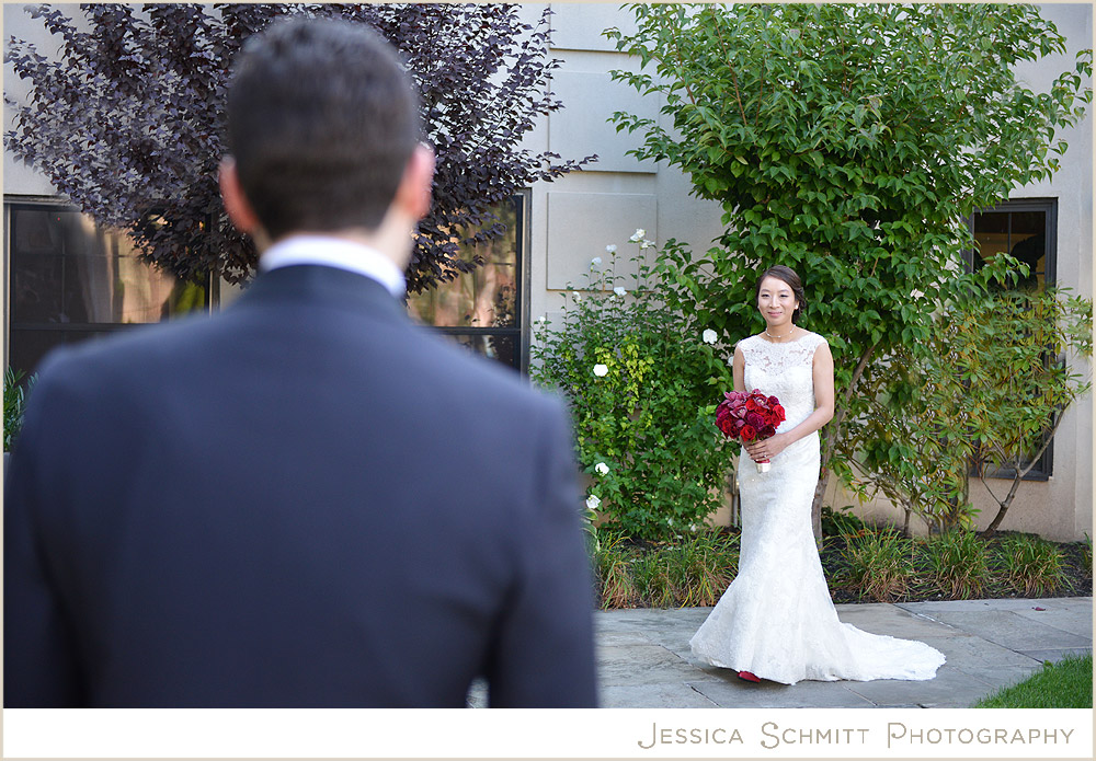 wedding-first-look first look wedding photography