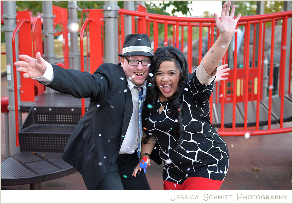 engagement-throw-confetti engagement photography queens