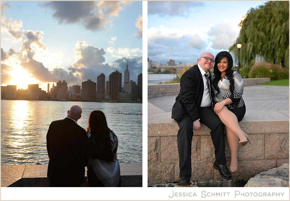 long-island-city-engagement NYC sunset engagement photography