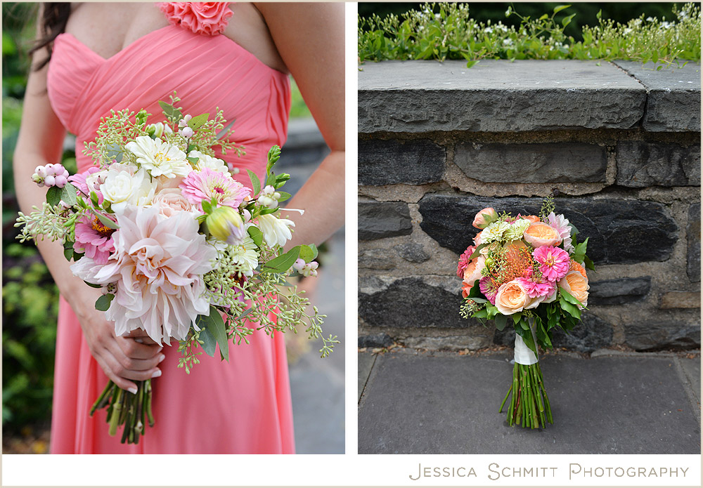 pink-orange-wedding-bouquets ideas for beautiful wedding bouquets