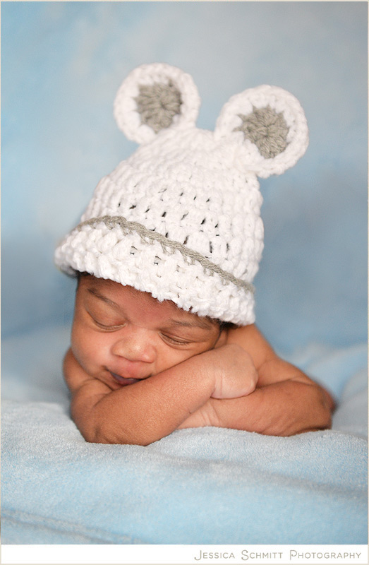 Avery-SneakPeek newborn baby photography cute bear hat
