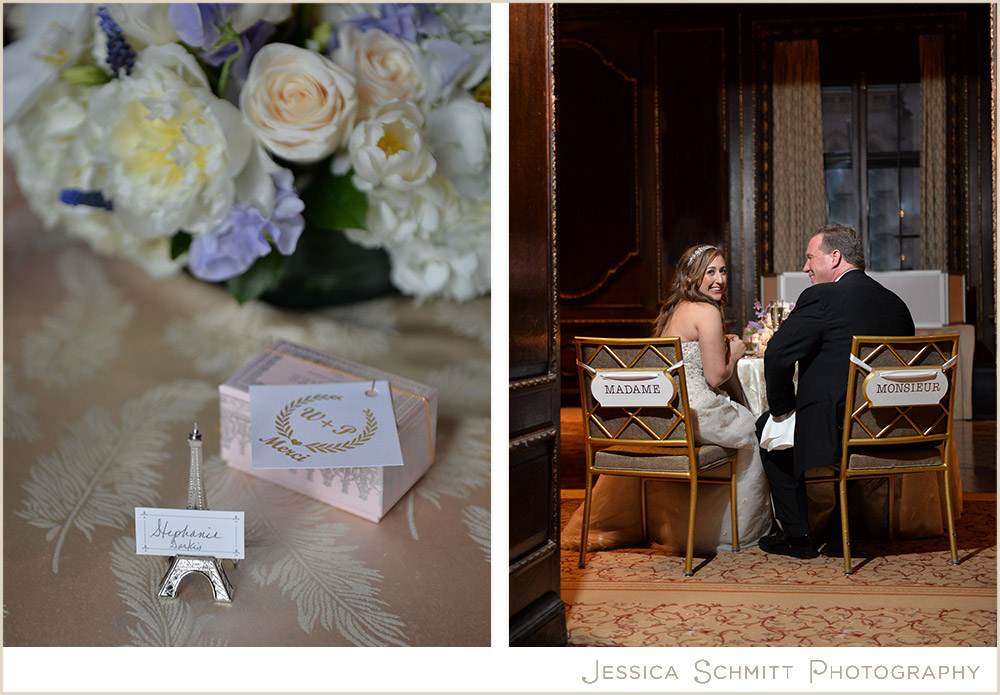 paris-wedding-recpetion-style The Palace Hotel Eiffle tower place card