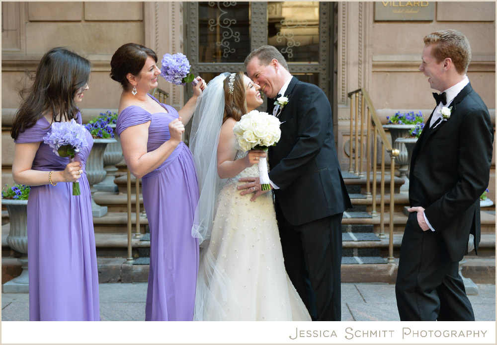 wedding-party-lilac-dresses NY Palace Hotel wedding