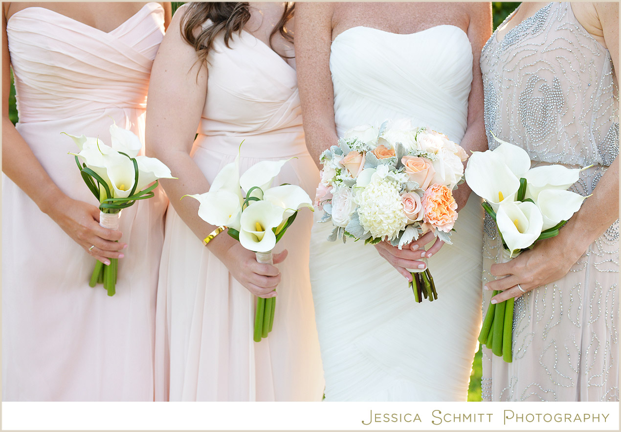 wedding bouquet lily lambs ear
