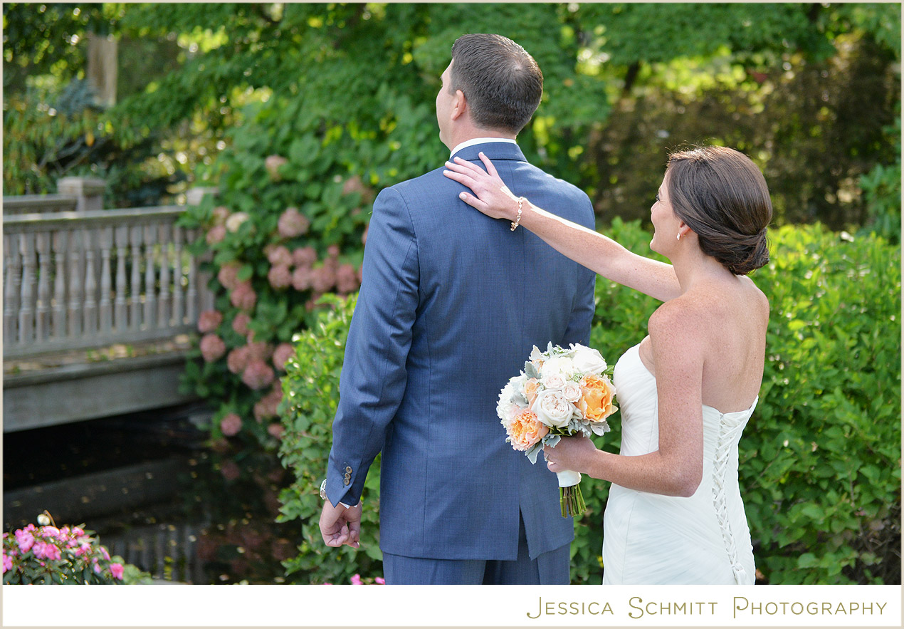 First Look bride and groom