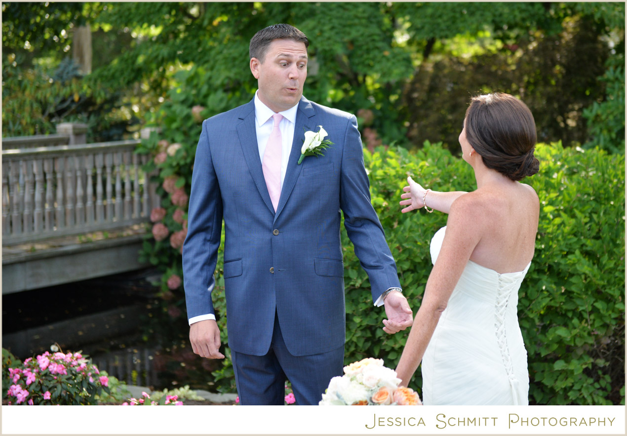 First Look bride and groom