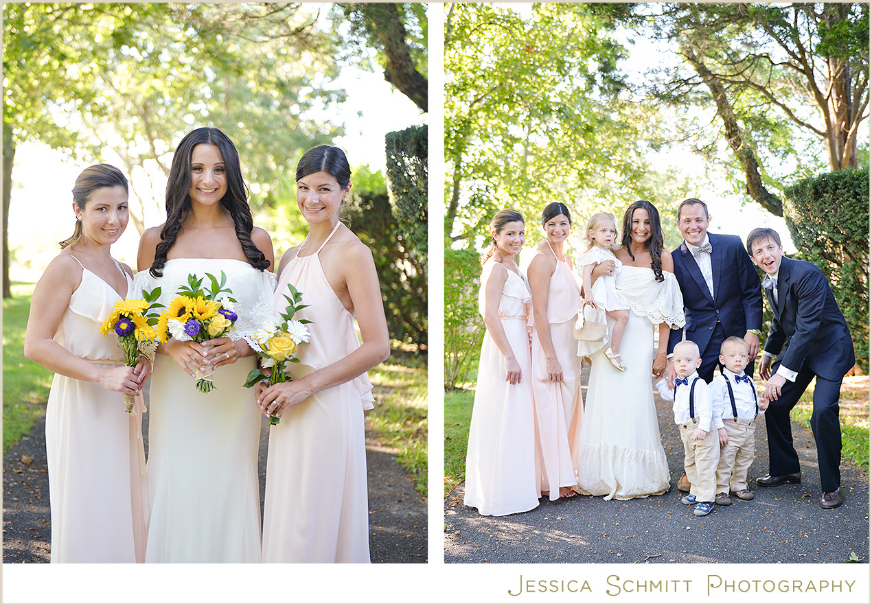 wedding party pink dress