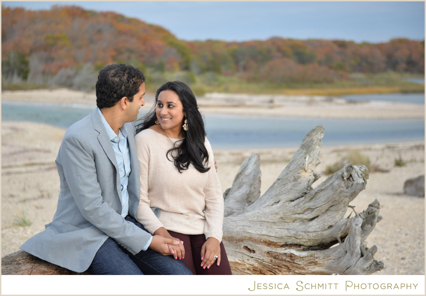 long island engagement photography beach