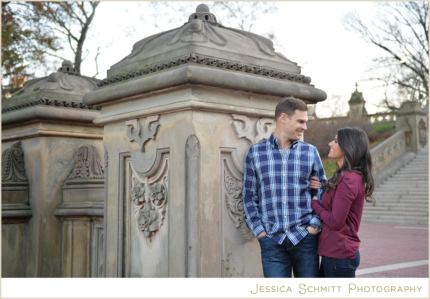 central park engagement photography