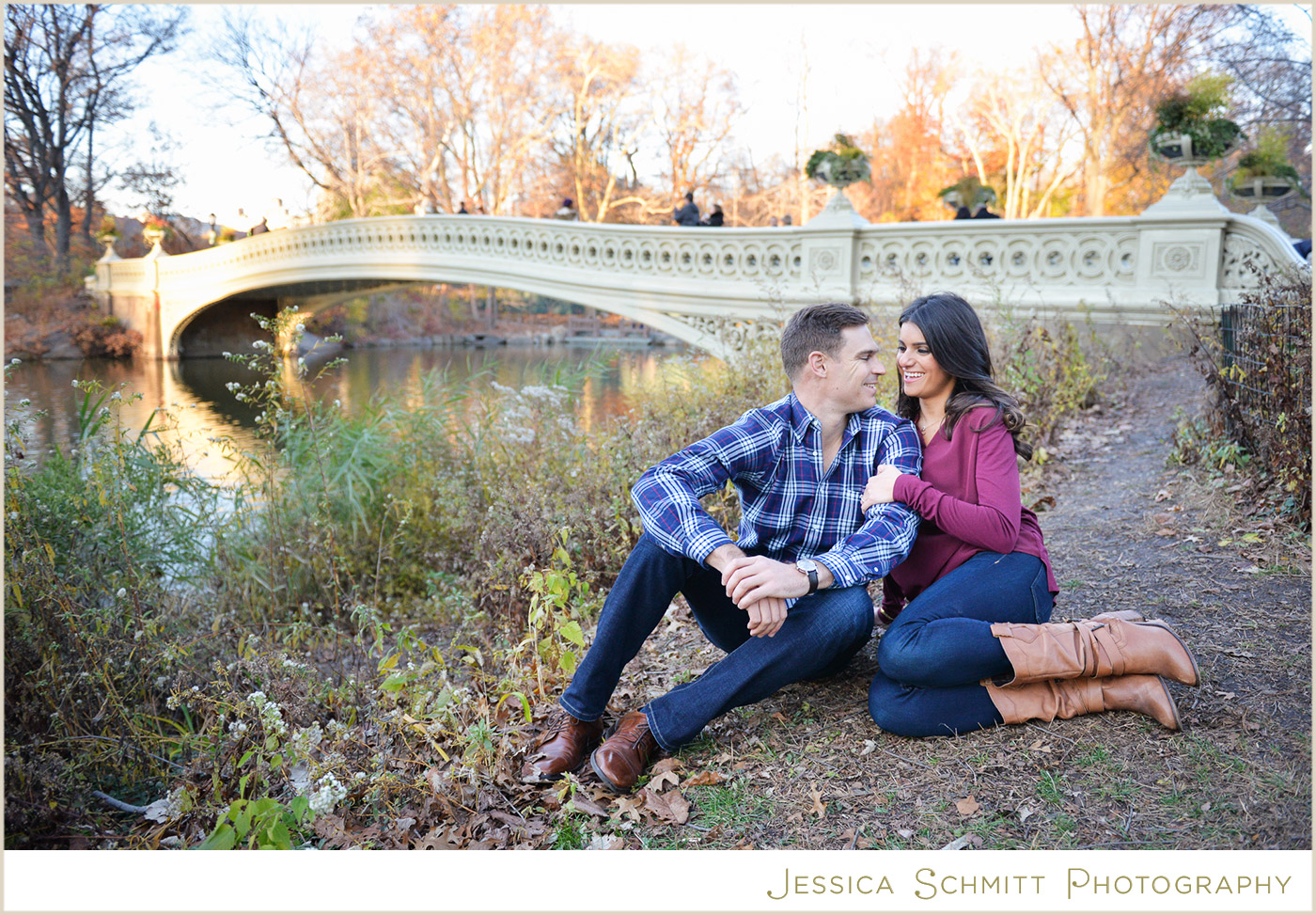 central park engagement photography