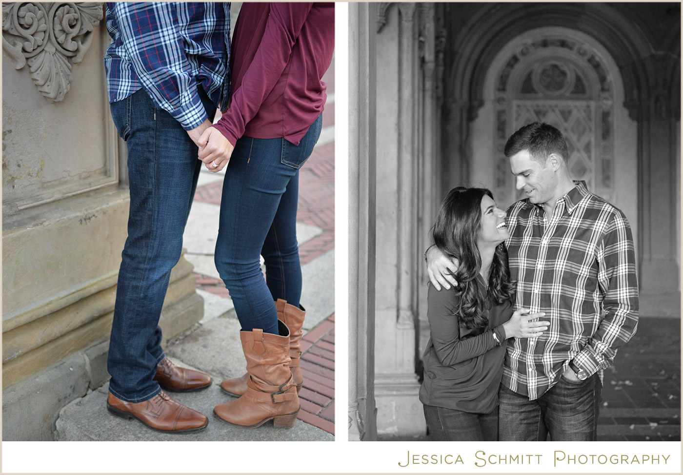 central park engagement photography