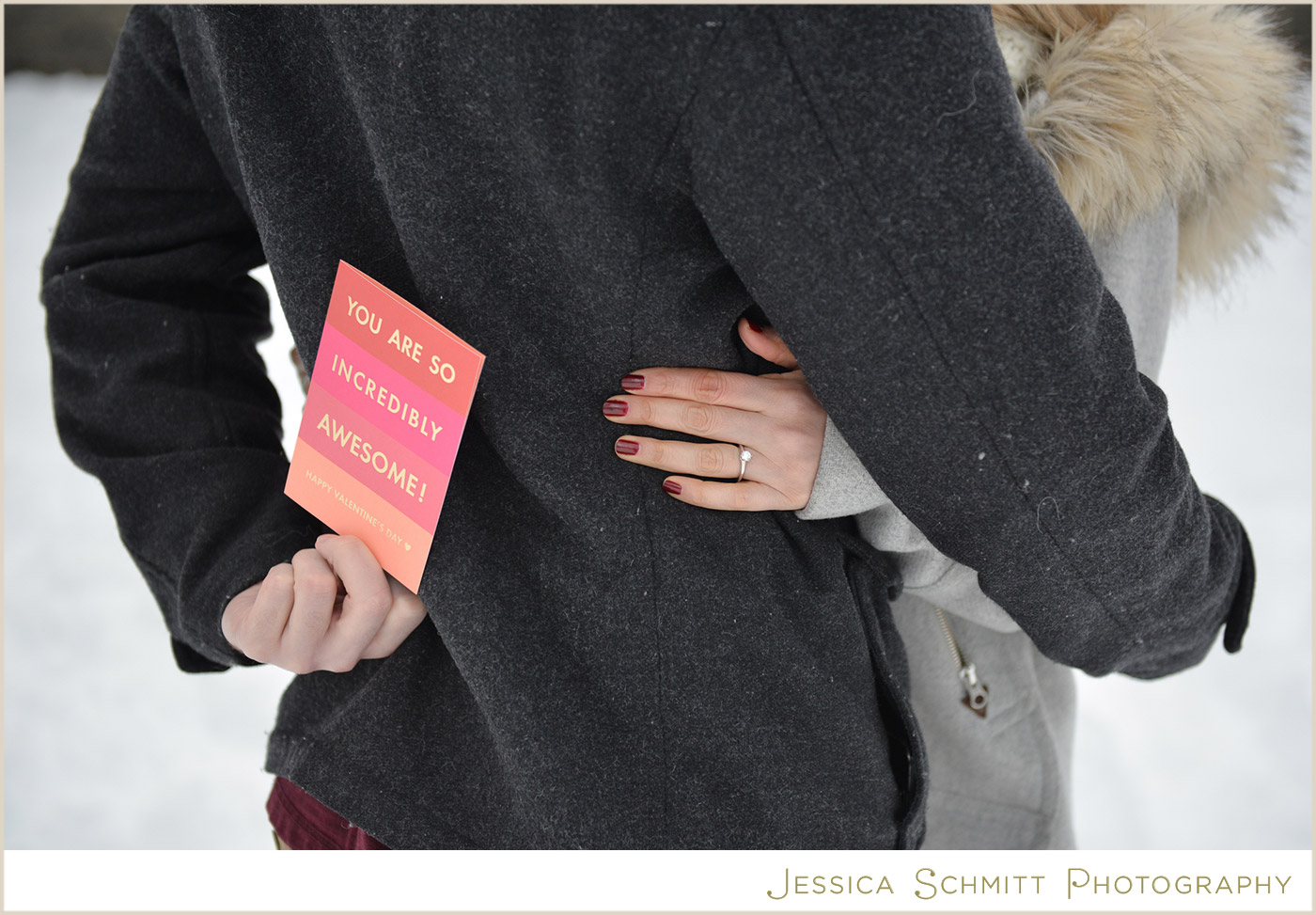 valentines snow central park engagement