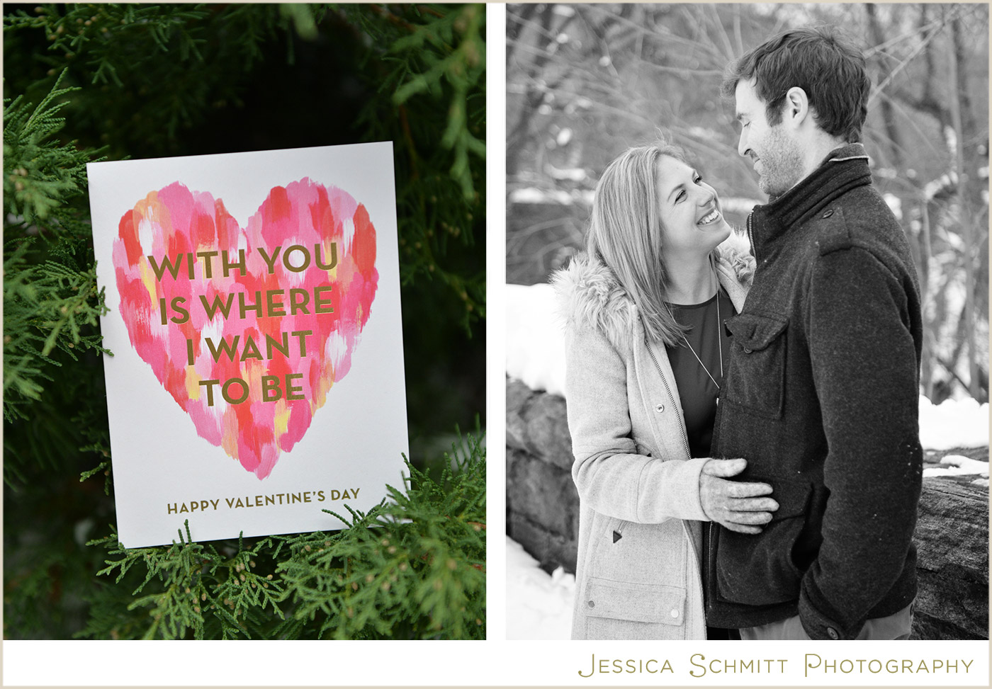valentines snow central park engagement