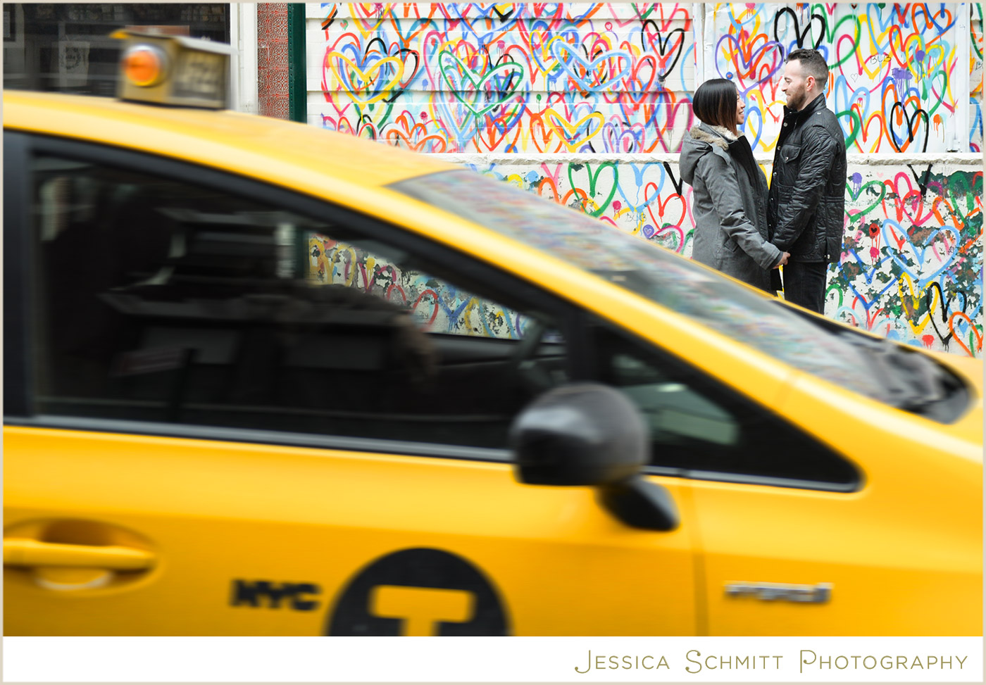 taxi engagement photo