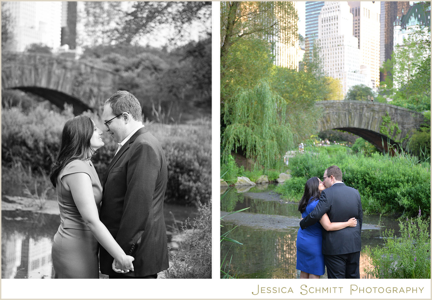 central park summer engagement