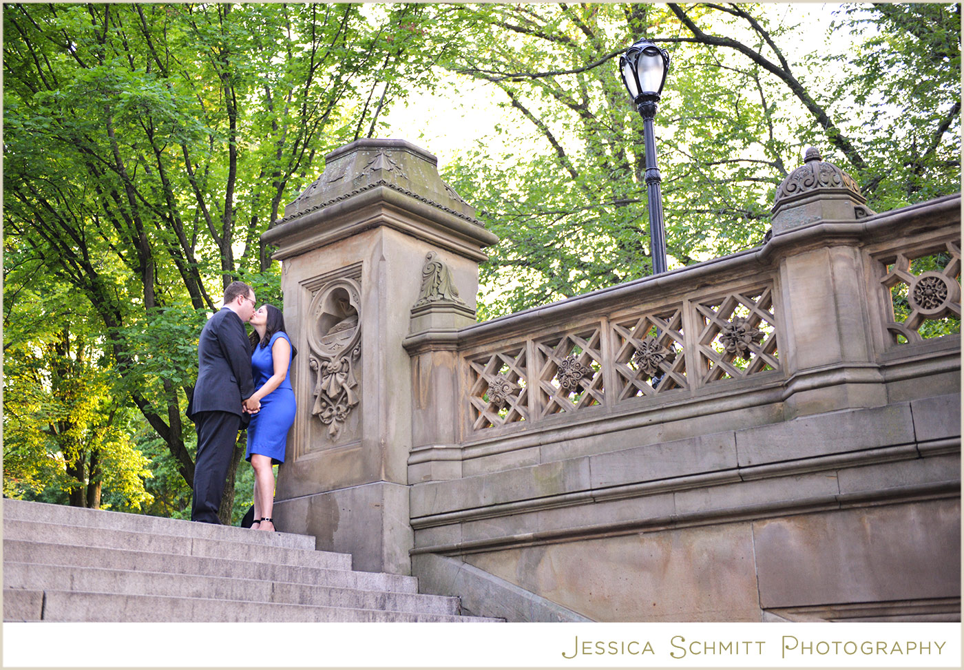 central park summer engagement