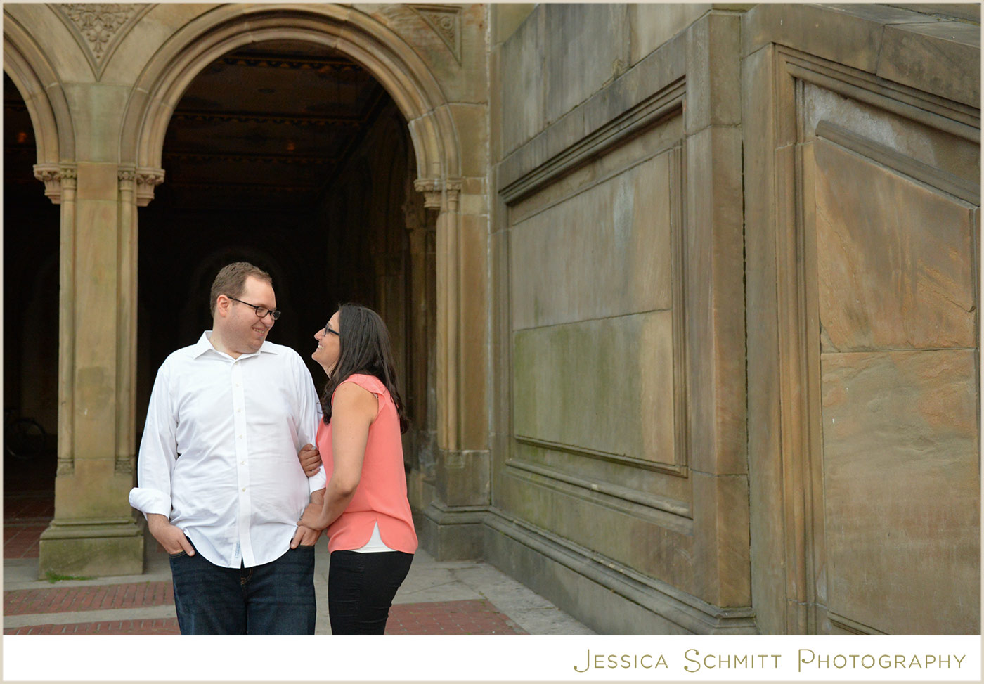central park summer engagement