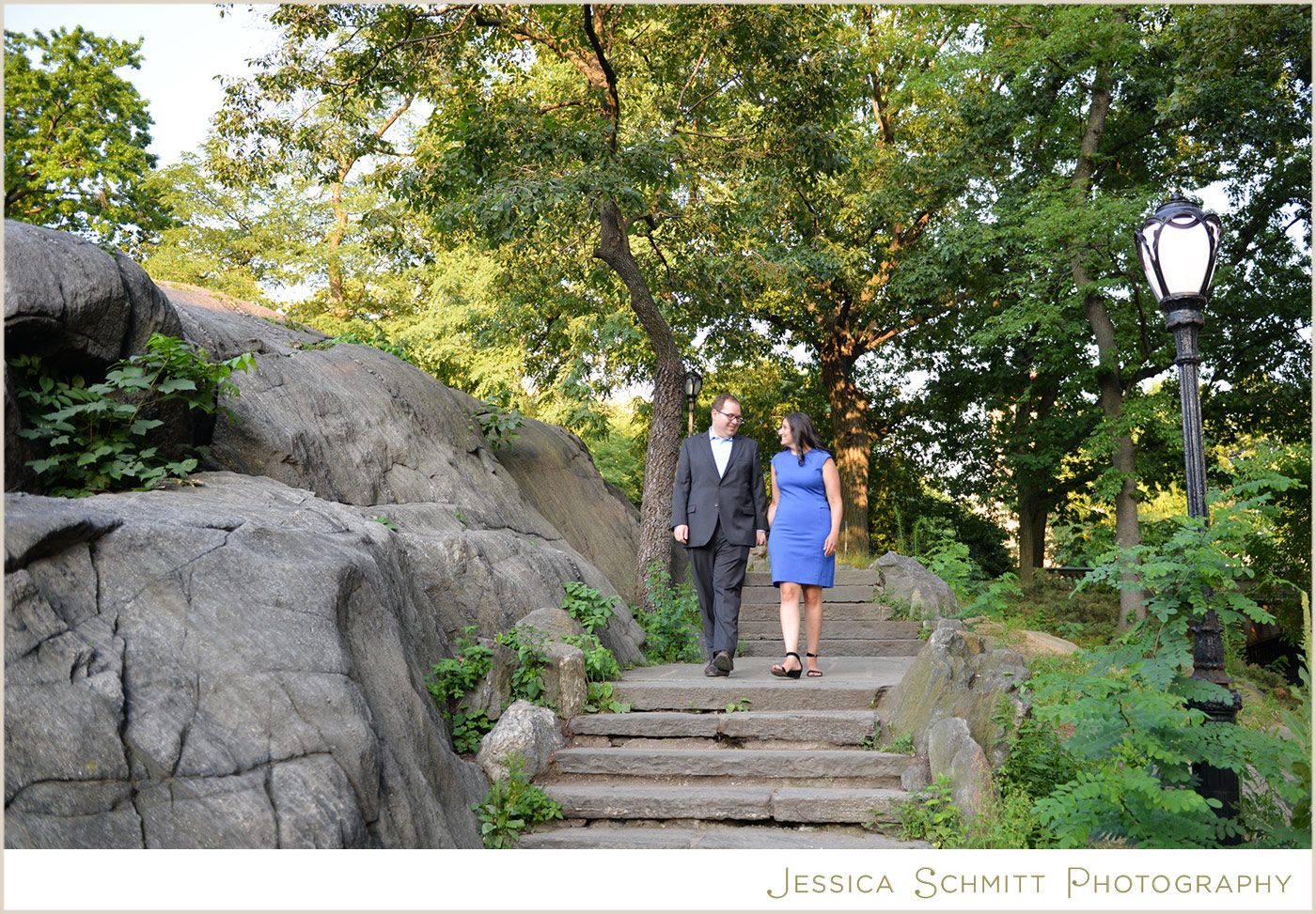 central park summer engagement