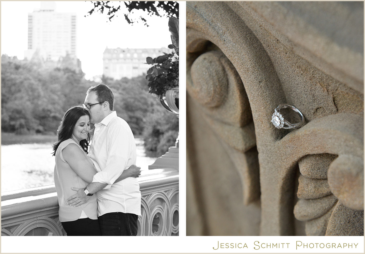 central park summer engagement