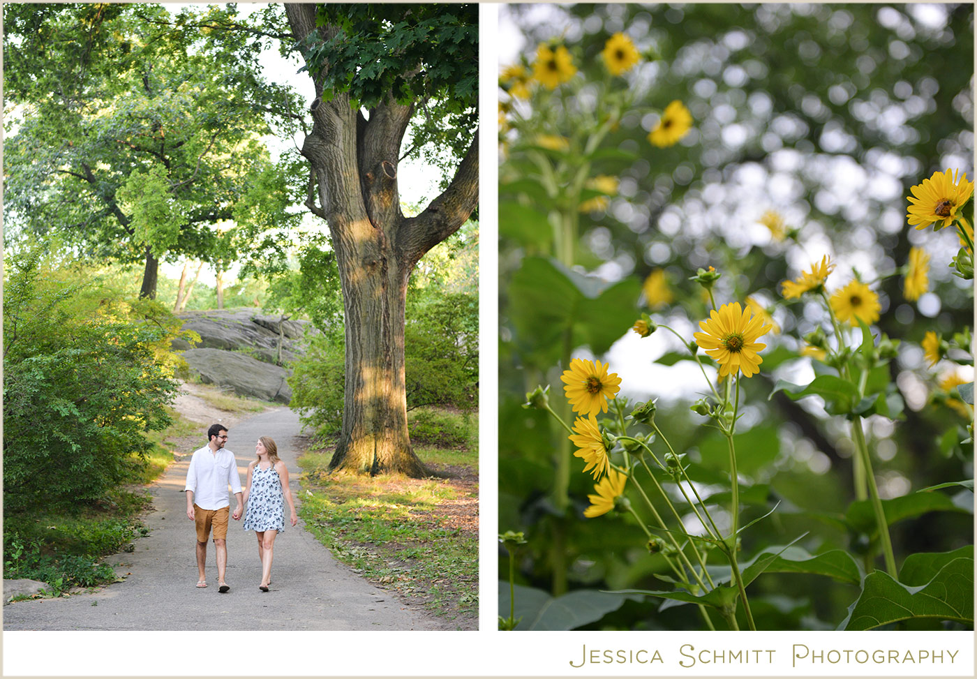 central park engagement photography