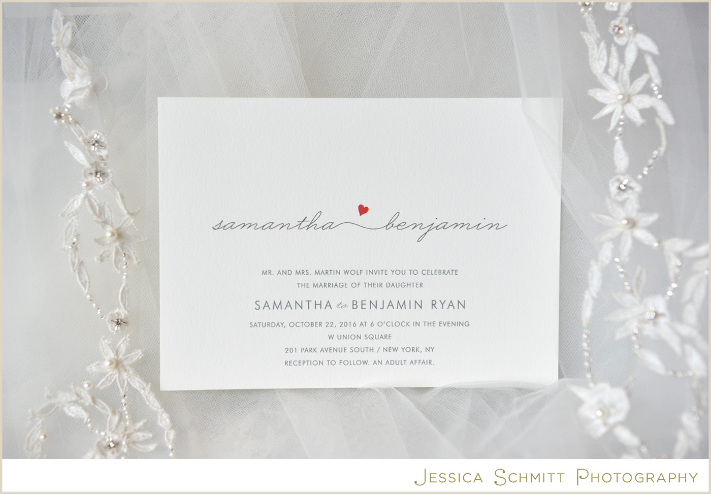 heart wedding invitation