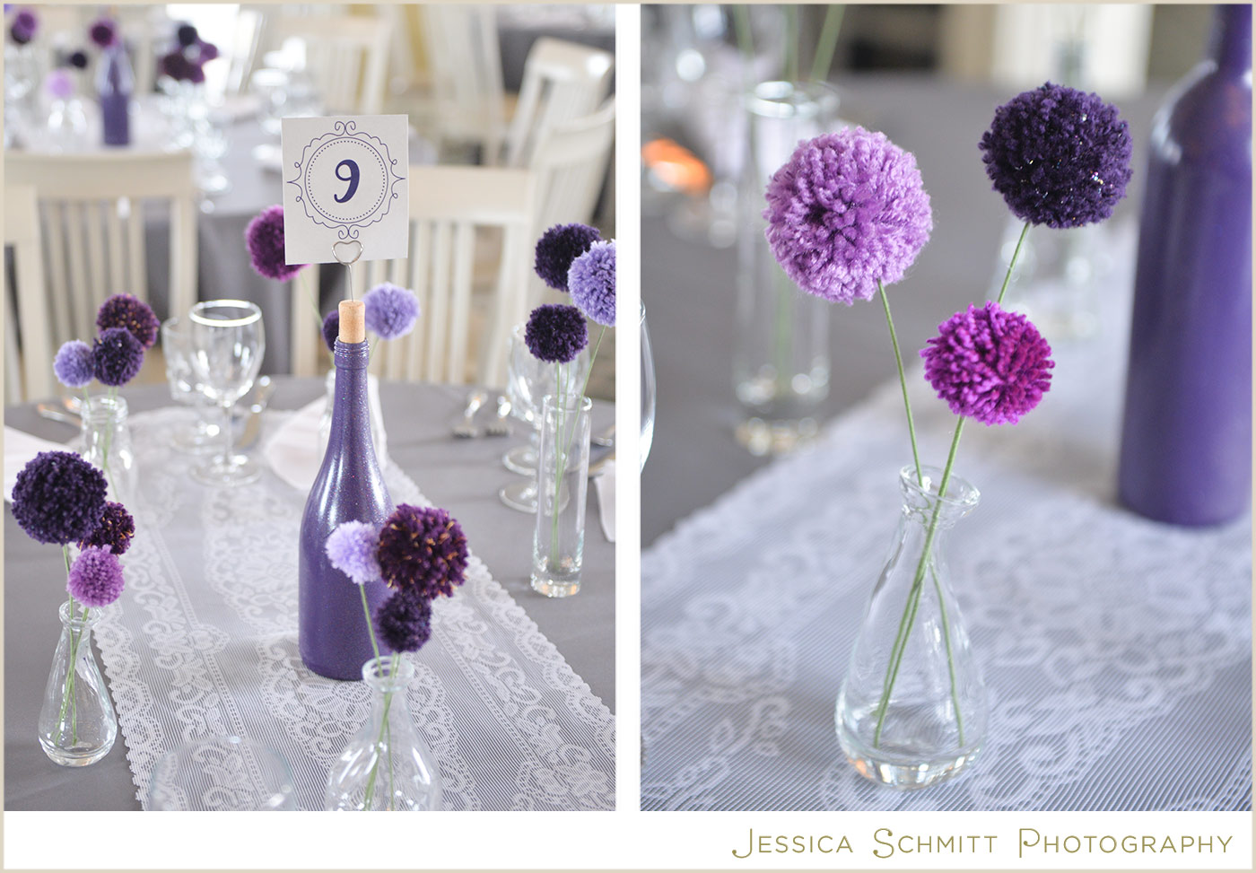 yarn pom pom wedding